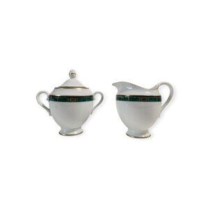 Wedgwood Fairfield Sugar Bowl and Creamer set Embassy Collection.